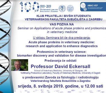 Seminar on Applications of acute phase proteins and proteomics  in veterinary medicine