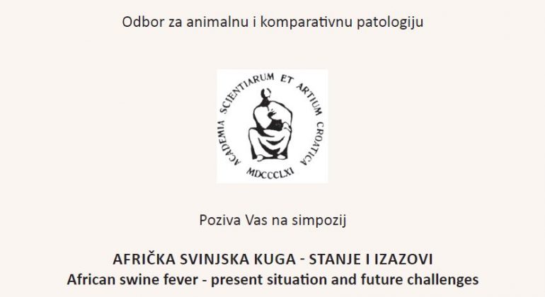 Obavijest o simpoziju Afrička svinjska kuga – stanje i izazovi