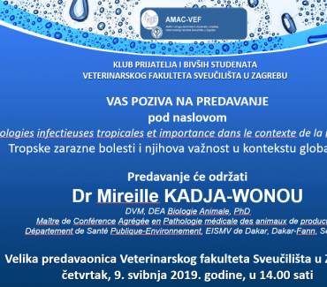 Predavanje: “Pathologies infectieuses tropicales et importance dans le contexte de la mondialisation”