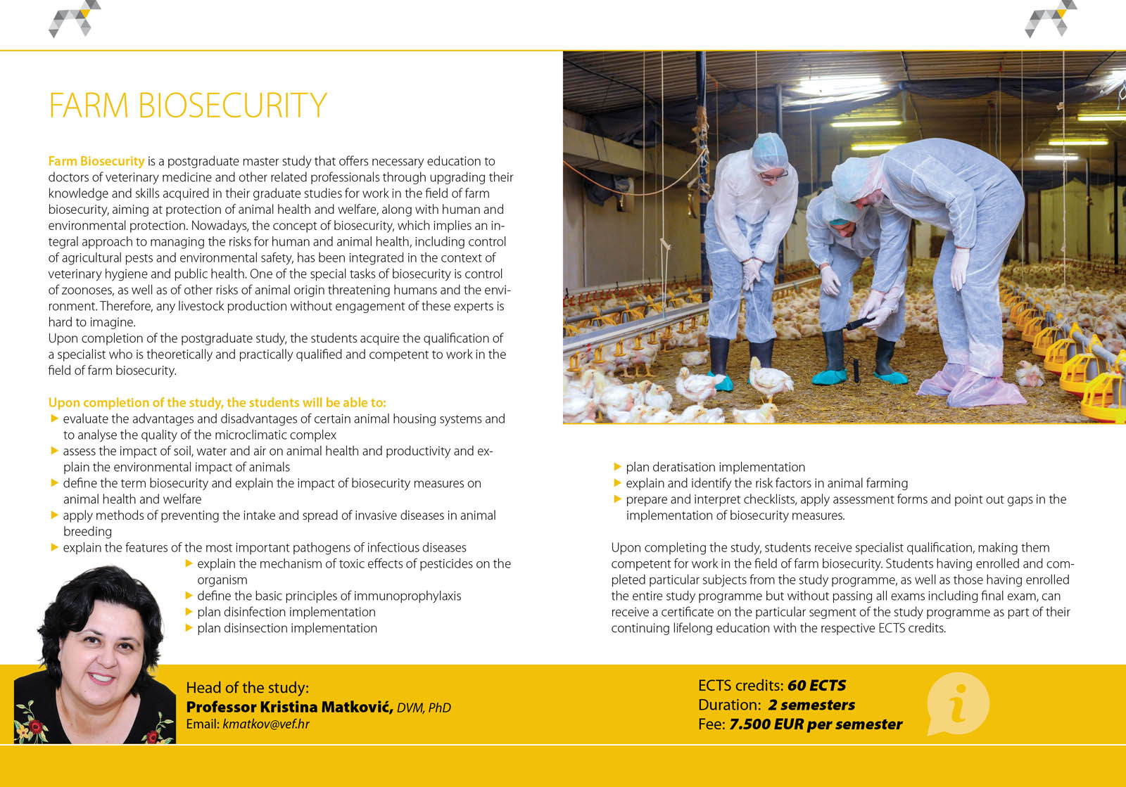 Farm Biosecurity - Veterinarski fakultet