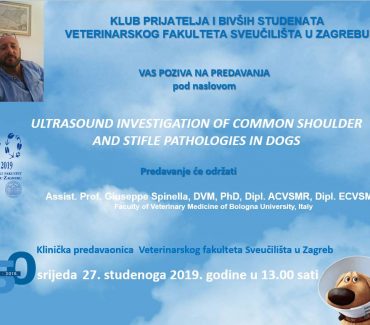 PREDAVANJE: Ultrasound investigation of common shoulder and stifle pathologies in dogs