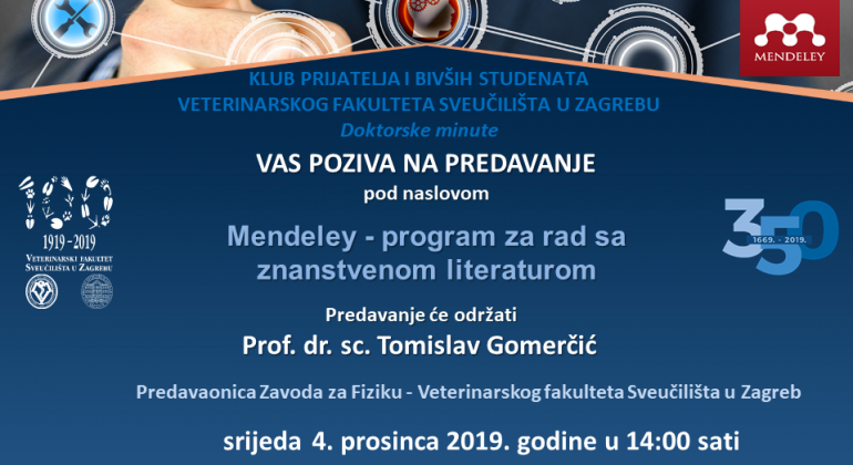 PREDAVANJE: Mendeley – program za rad sa znanstvenom literaturom
