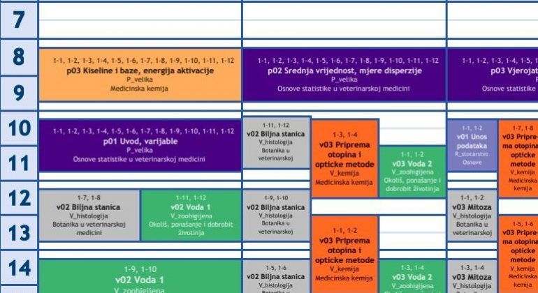 Course Schedule for Summer Semester 2023-2024 Academic Year