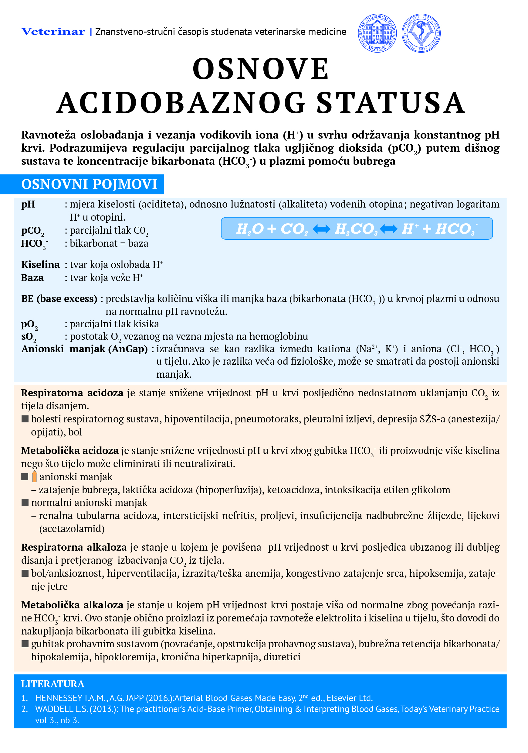 Veterinar br. 61 (1) – DODATAK – OSNOVE ACIDOBAZNOG STATUSA