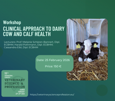Najava radionice “Clinical approach to dairy cow and calf health” Najava radionice “Clinical approach to dairy cow and calf health”