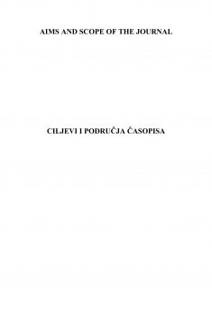 Veterinar Aim and Scope of the Journal / Ciljevi i područja časopisa